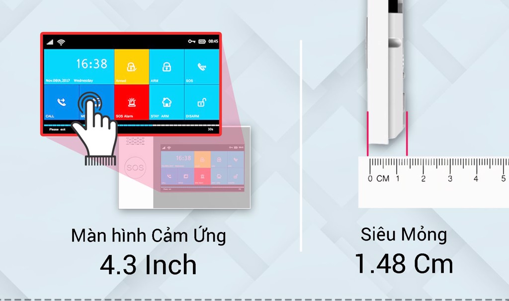 Bộ chống trộm dùng sim wifi GW05 cao cấp 3