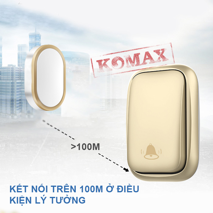 Khoảng cách kết nối của bộ chuông cửa KM-DB66