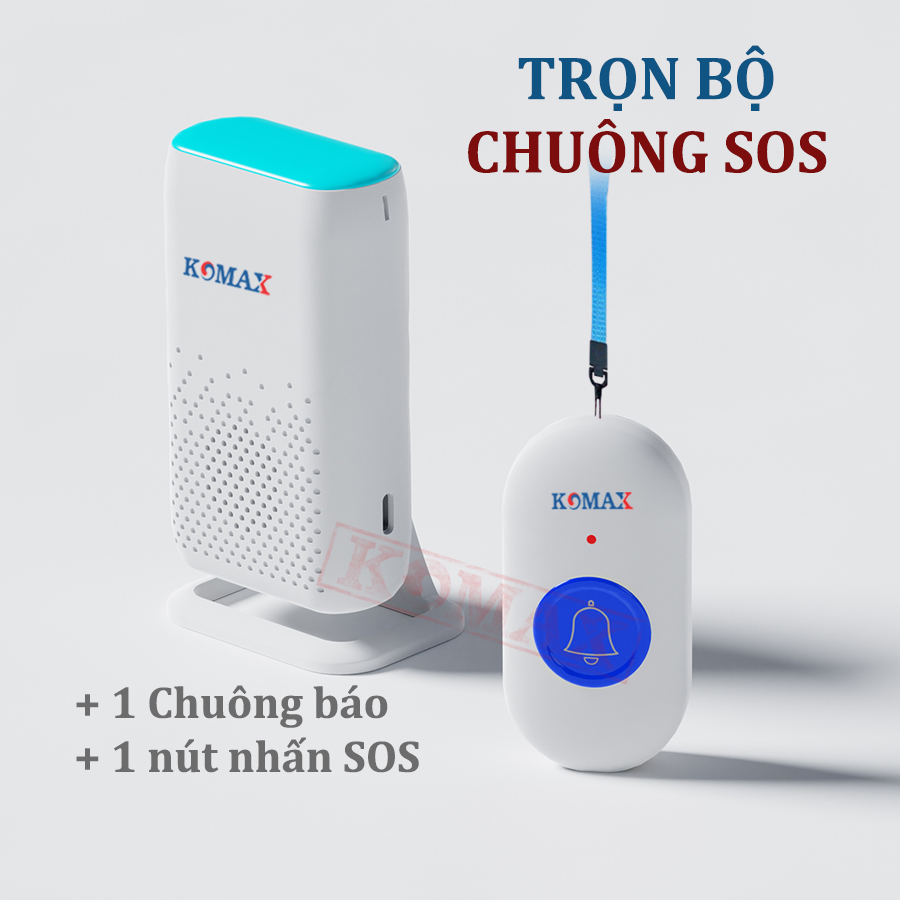 Bộ gọi sos cho người gi&agrave; cao cấp n&uacute;t xanh