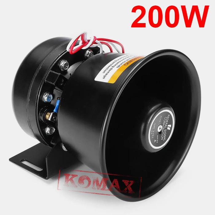 Còi hú công suất 200W dùng với amply cho xe cảnh sát