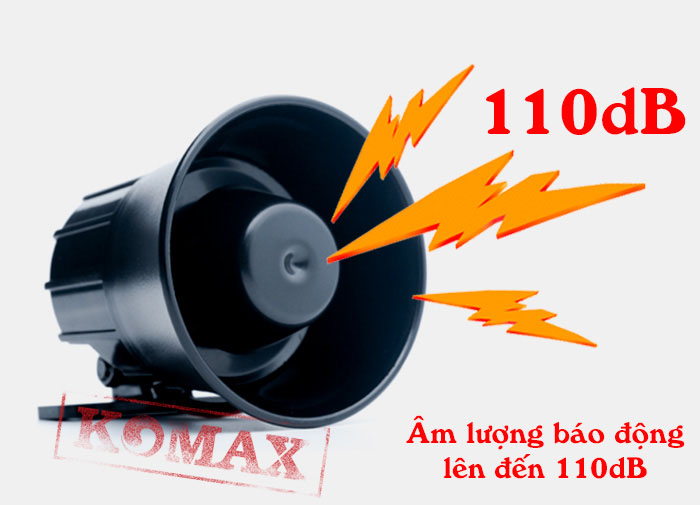 Còi hú 12V km-628 tuy cáo kích thước nhỏ gọn nhưng âm lượng hú của nó to hơn các loại khác rất nhiều