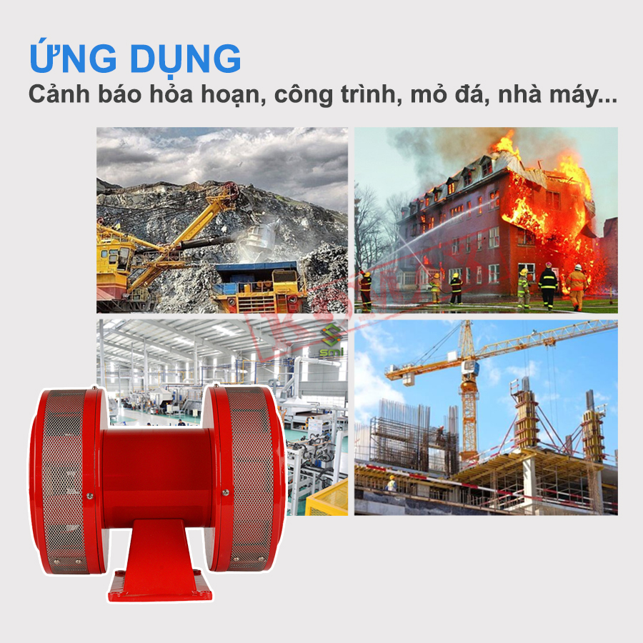 Ứng dụng của còi báo động công nghiệp MS-790