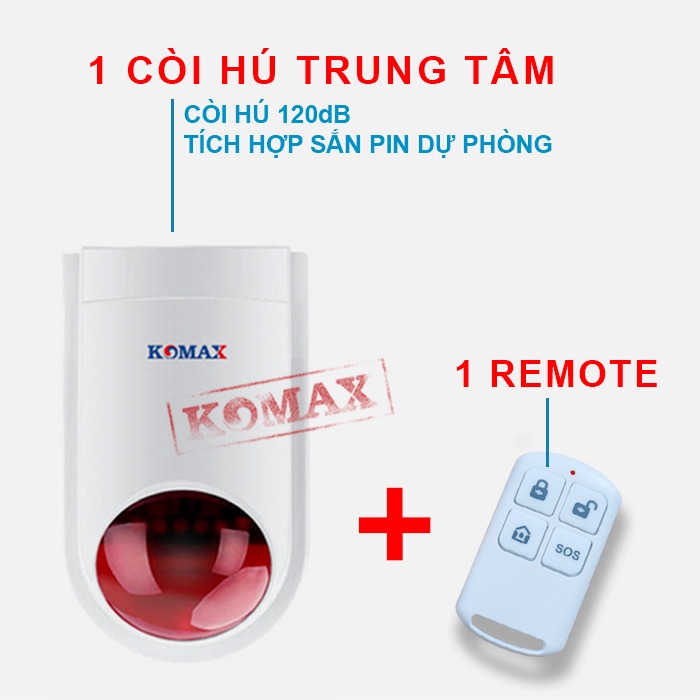 Còi báo động KM-80B có sẵn pin dự phòng và tiếng hú cực lớn Còi báo động KM-80B có sẵn pin dự phòng và tiếng hú cực lớn