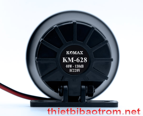 Còi hú 220v Km-628 được thiết kế bằng nhựa ABS siêu bền