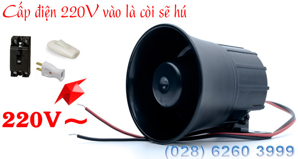 Nguồn cung cấp cho còi hú 220V KM-628