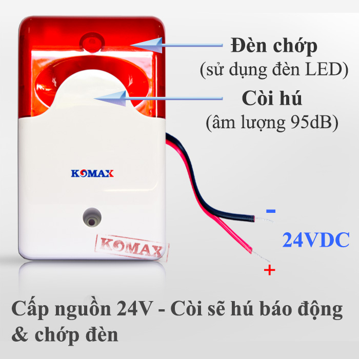 Nguồn điện dùng cho còi hú đèn chớp KM-A09