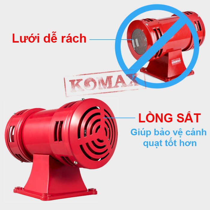 Còi hú MS-490 với thiết kế chắc chắn và bền bỉ