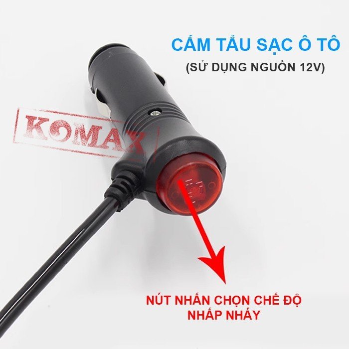 Đèn led xe cảnh sát có nút nhấn chọn kiểu đèn linh hoạt