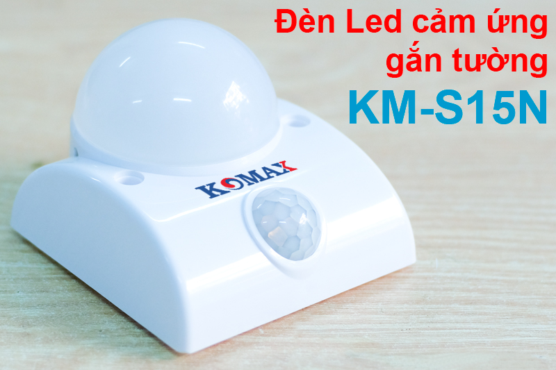 Đèn led cảm biến hồng ngoại KM-S15N phía trước