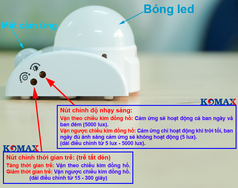 Cách sử dụng đui led cảm ứng hồng ngoại KM-S15N