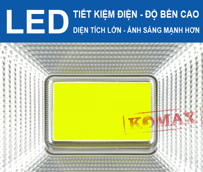 Chip led cao cấp cho độ sáng và độ bền cao với đèn 100W