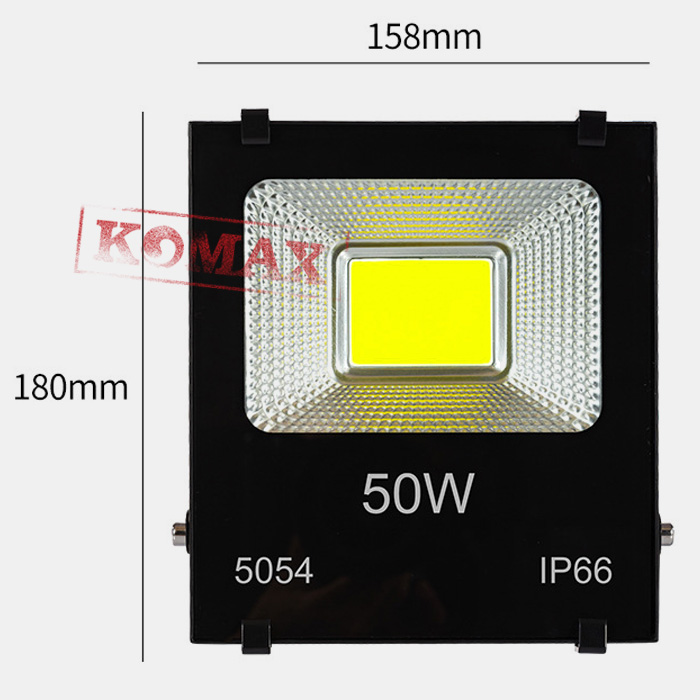 Kích thước đèn pha led cob cao cấp 5043 50w trắng