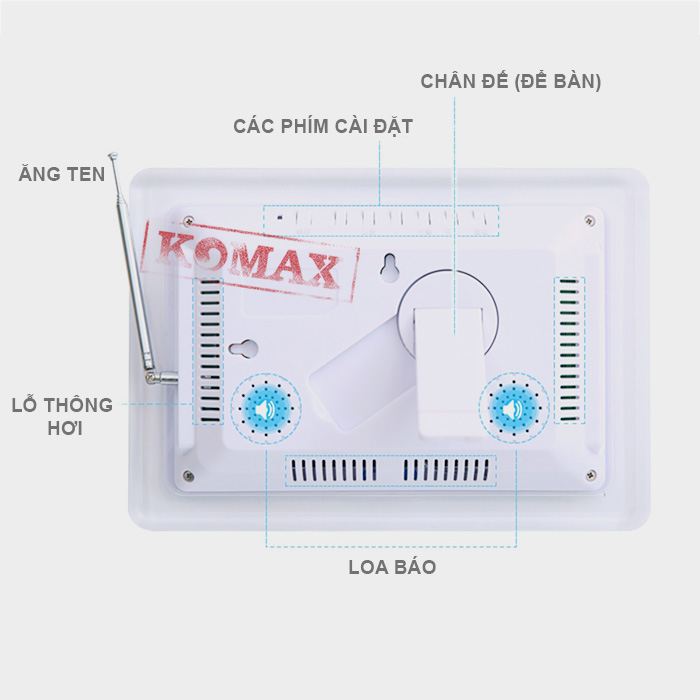 Hệ thống gọi phục vụ không dây, có angten, tầm bắt sóng xa và ổn định