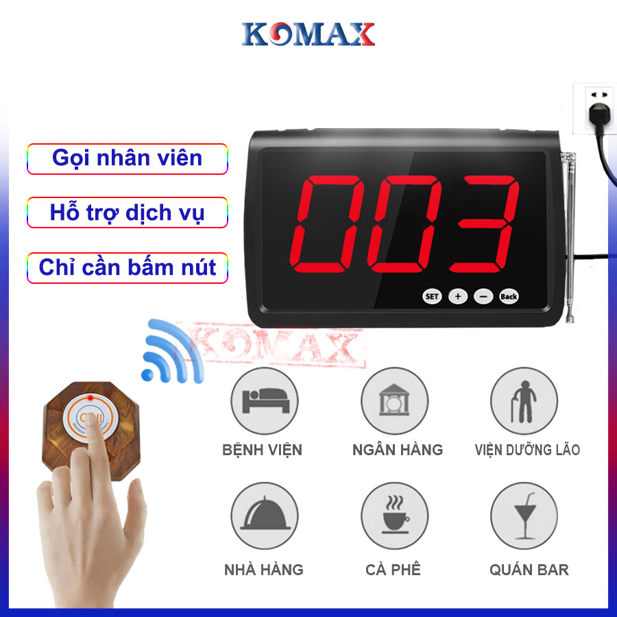 Ứng dụng của bộ gọi phục vụ không dây KM-C300 trong đời sống