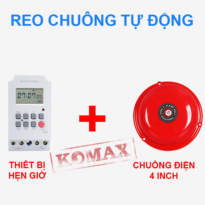 Bộ reo chuông tự động 4 inch cho trường học công ty