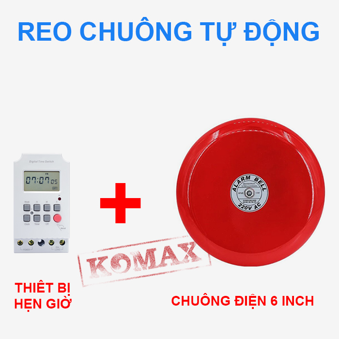 Bộ reo chuông tự động cho trường học công ty kích thước 6 inch