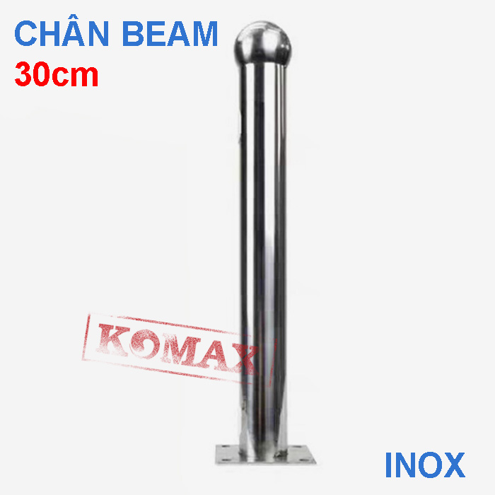 Chân inox gắn photobeam chữ T cao 30cm