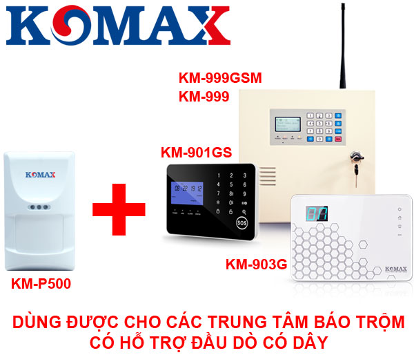 Mắt hồng ngoại KM-P500 dùng cho nhiều trung tâm báo động