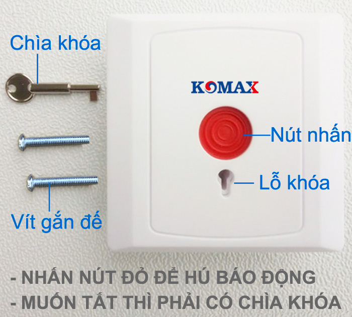 Nút nhấn khẩn có dây KM-R80-2