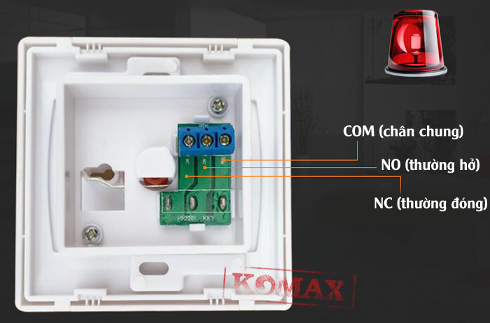 Nút nhấn khẩn có dây KM-R80-7