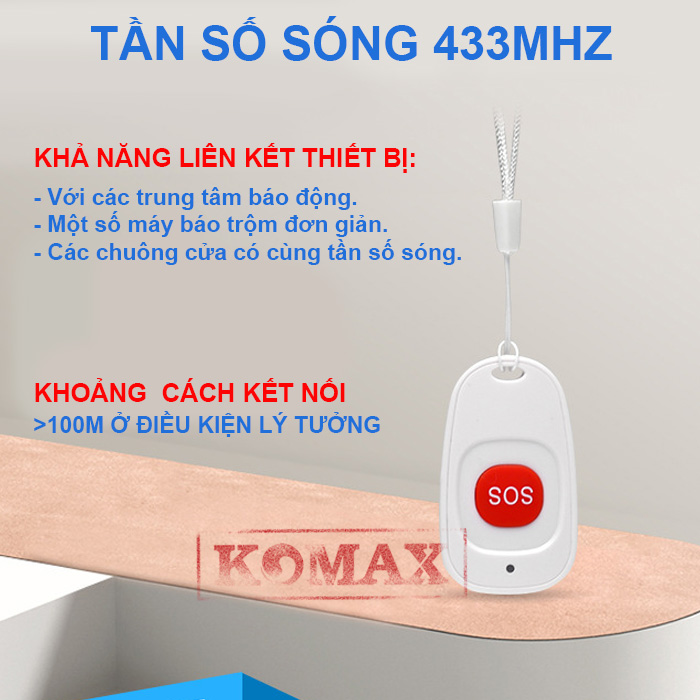 Nút nhấn khẩn không dây SOS-01 -3