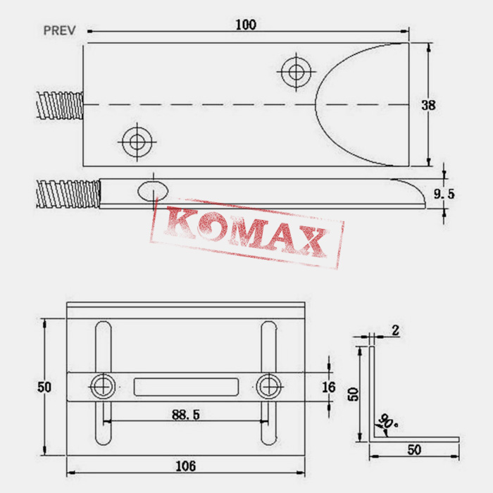 Thông số kỹ tuật của công tắc từ cửa cuốn NX-21CC