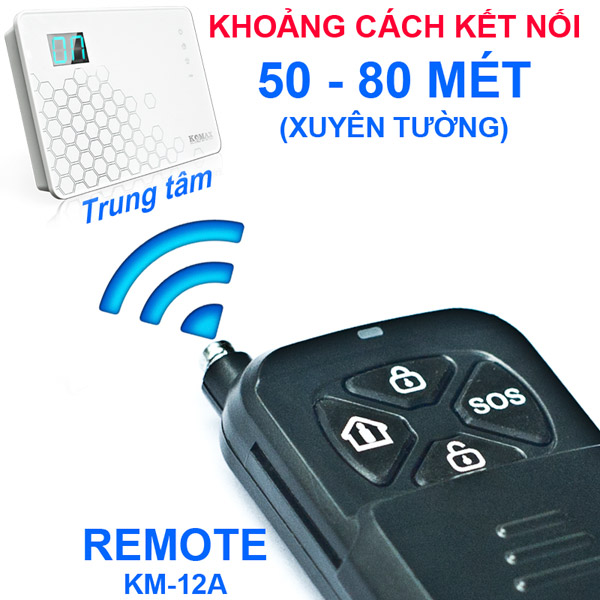 Khả năng kết nối của remote KM-12A