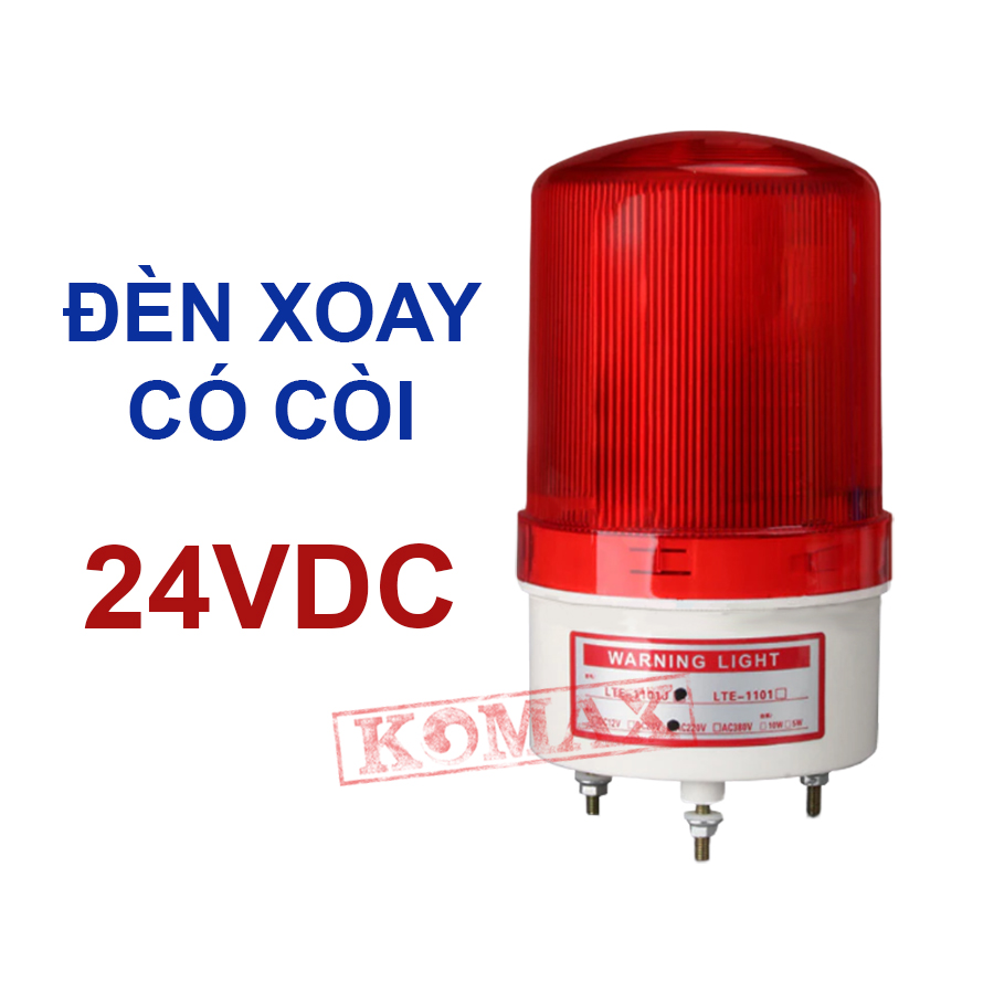 Đèn xoay không còi hú LTE-1101 có nhiều loại, chủ yếu là màu đỏ và dùng làm cảnh báo