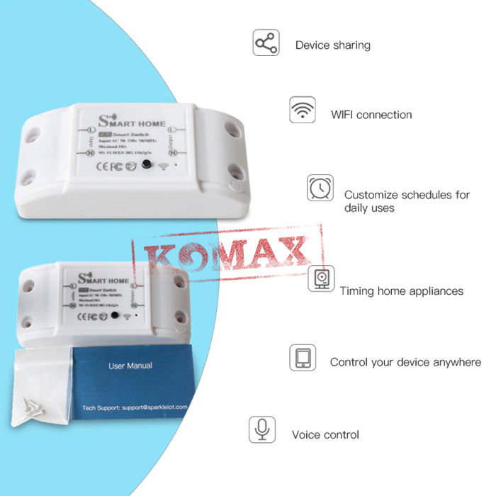 Bộ thiết bị điều khiển từ xa qua Wifi TUYA-R2-4