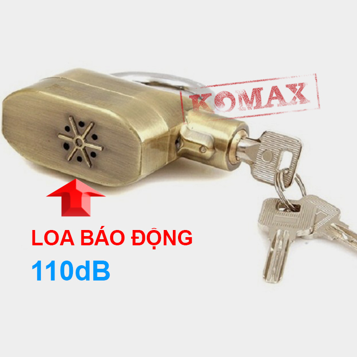 Loa hú của khóa chống cắt Kinbar 101D được thiết kế bên dưới, chống mưa nước lọt vào làm hư hại ổ khóa