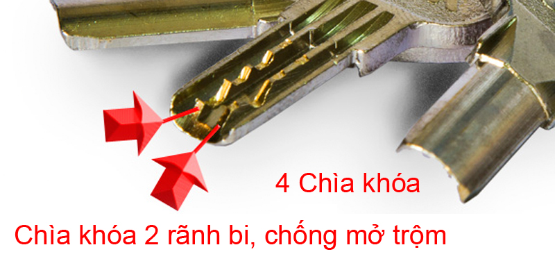 Chìa khóa chống giả của ổ khóa chống cắt K-8325ALEX