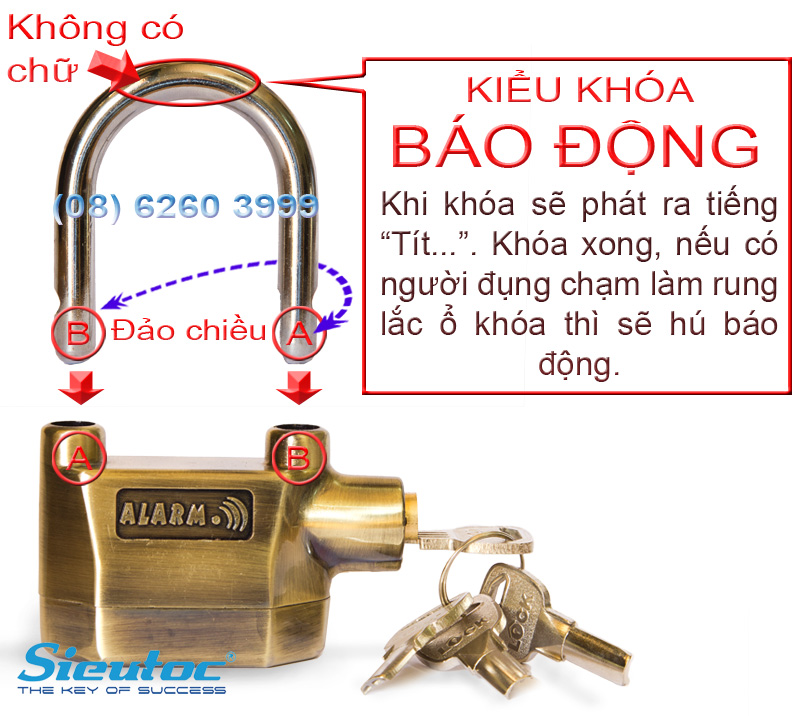 Cách khóa báo động của KB-106C