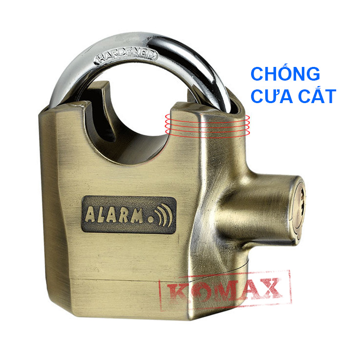 Ổ khóa chống cắt 2 lõi bi được thiết kế chắc chắn và đẹp mắt