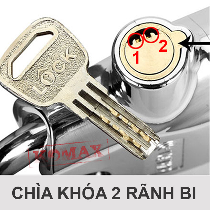 Chìa khóa 2 rãnh bi của KB-106C