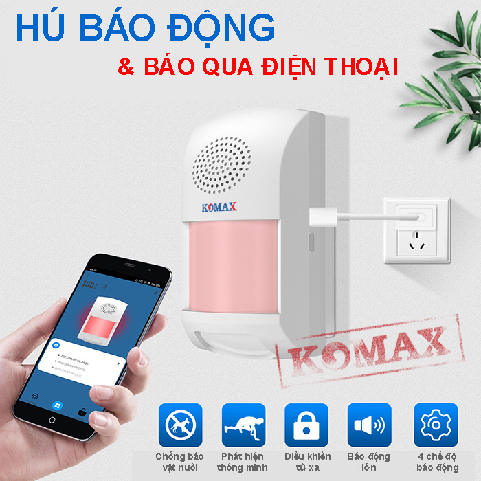 CHỐNG TRỘM HỒNG NGOẠI DÙNG WIFI KM-X10