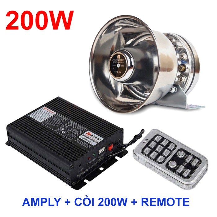 Bộ còi Amply 200W chuyên dụng AS920-C200TT