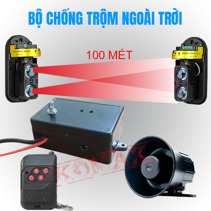 Thiết bị chống trộm ngoài trời độc lập BEK-02100R