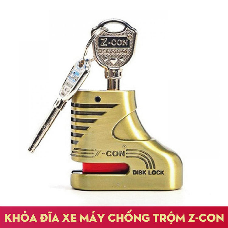 KHÓA ĐĨA XE MÁY CHÍNH HÃNG Z-CON