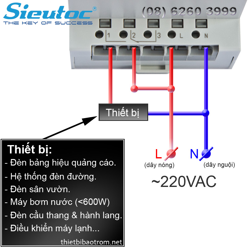 Sơ đồ đấu dây của Timer cơ sul 181d