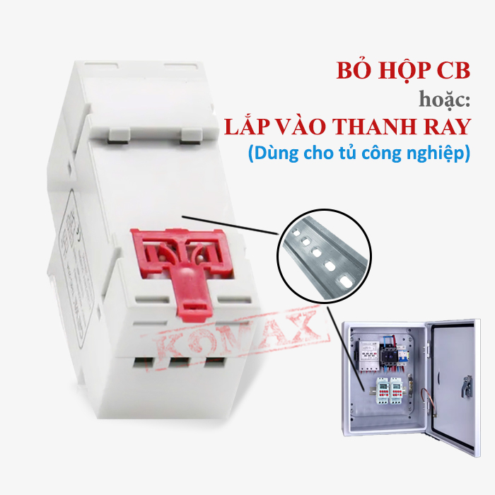 THC-30S được thiết kế để lắp vào thanh ray trong các tử điện công nghiệp